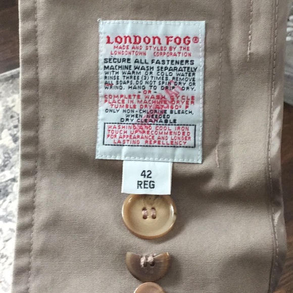 London Fog Rain Coat - Picture 3 of 3